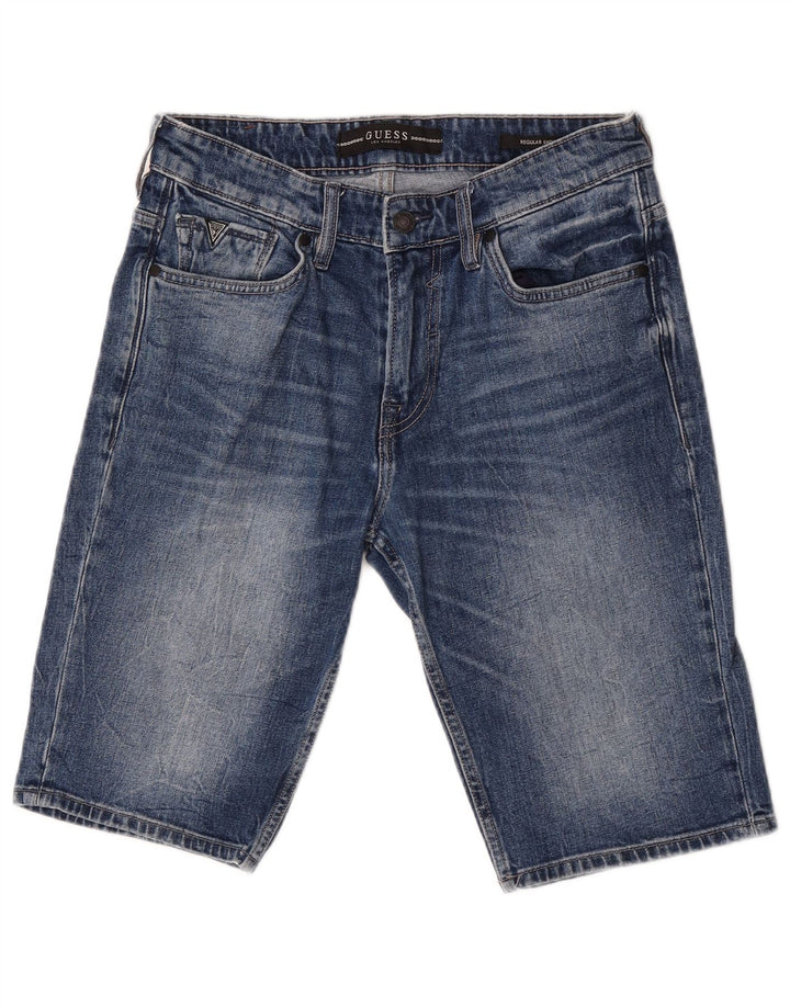 Guess Short en jean régulier W30 pour homme en coton bleu moyen
