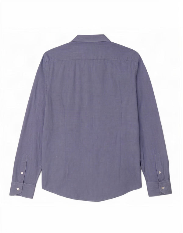 Massimo Dutti Chemise homme taille 40 pied-de-poule bleu moyen