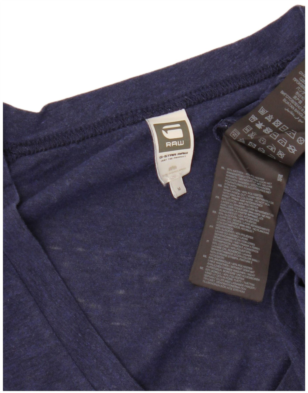 G-STAR T-Shirt Homme Bleu Marine Moyen Coton
