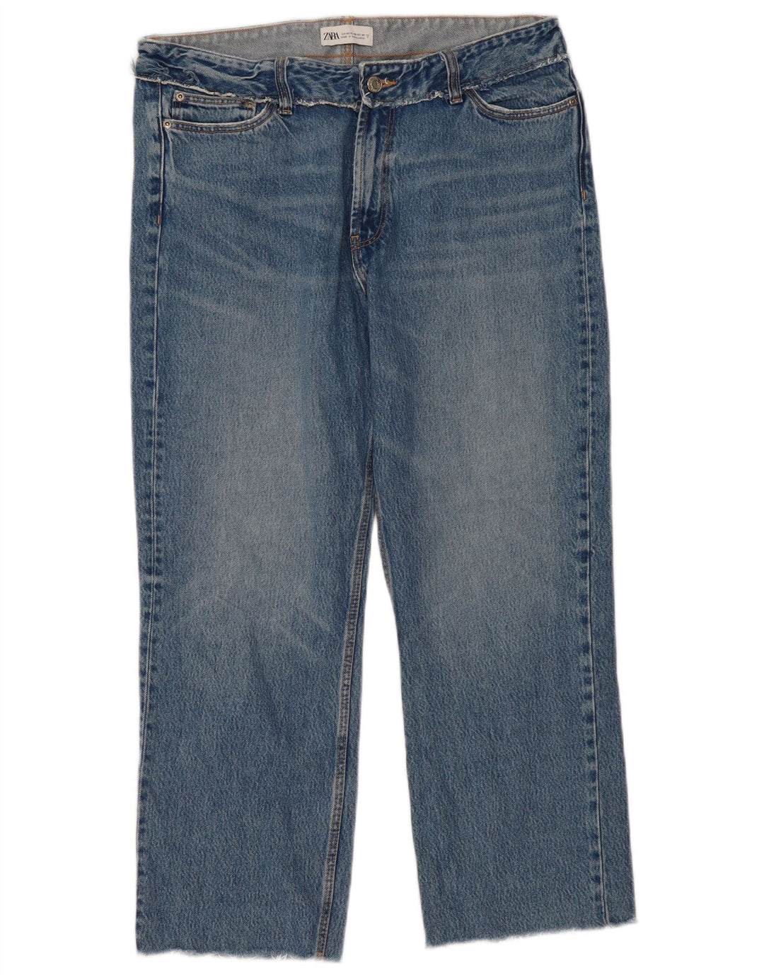 Zara Jean droit pour femme EU 42 Large W32 L27 Bleu