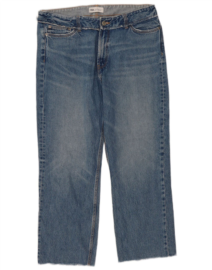 Zara Jean droit pour femme EU 42 Large W32 L27 Bleu