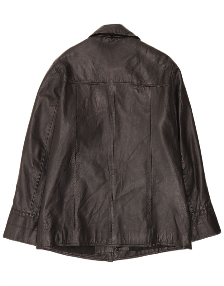 Conbipel Veste En Cuir Femme IT 45 Moyen Noir
