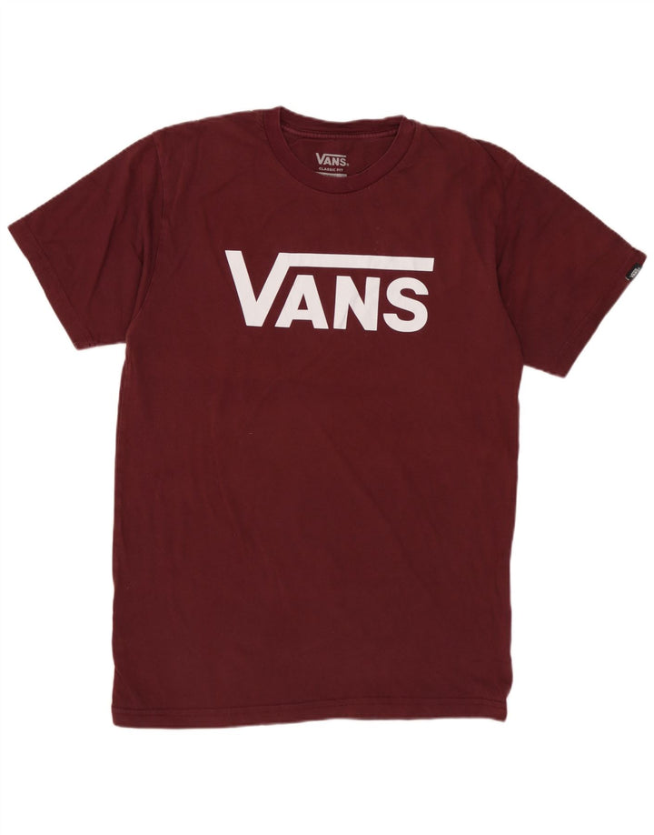 Vans T-shirt graphique coupe classique pour hommes, petit coton marron