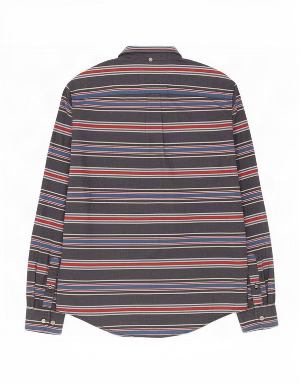 Tommy Hilfiger Chemise Homme Bleu Moyen Rayé Coton