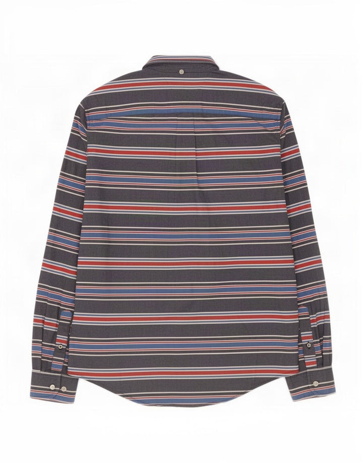 Tommy Hilfiger Chemise Homme Bleu Moyen Rayé Coton