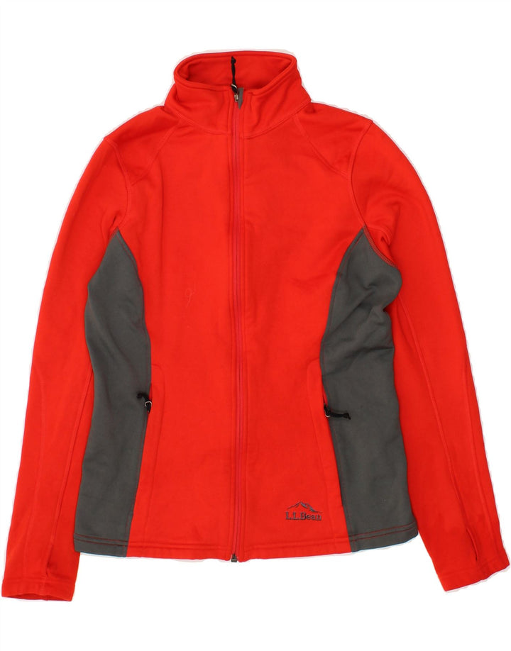 L.L.BEAN Womens Oversized Bomber Jacket UK 6 XS Red Polyester Vintage L.L.Bean and Second-Hand L.L.Bean from Messina Hembry 