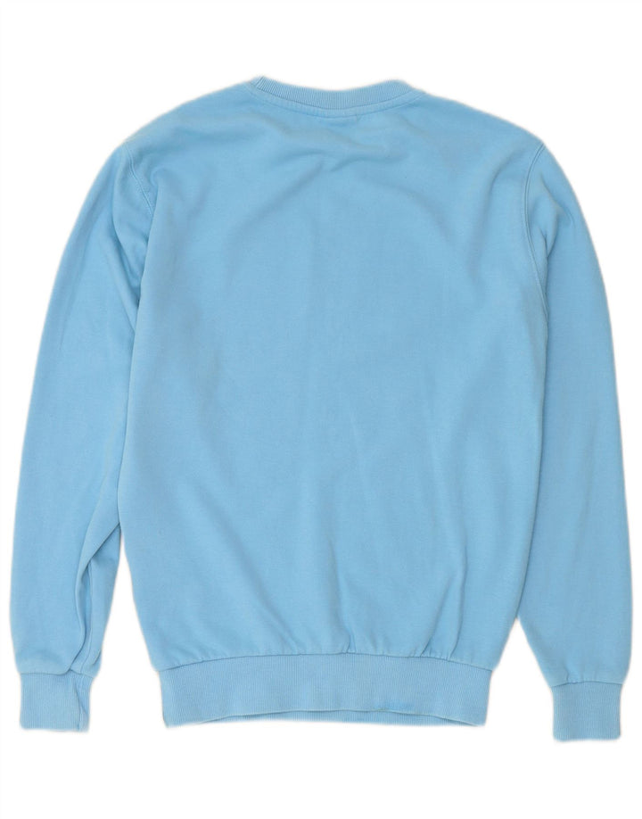ELLESSE Sweat-shirt graphique pour femme UK 8 Small Bleu Coton