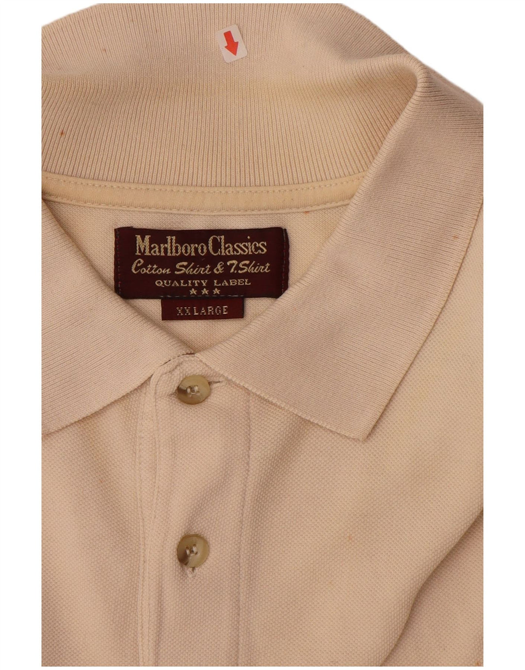 MARLBORO CLASSICS Polo Homme 2XL Beige Coton