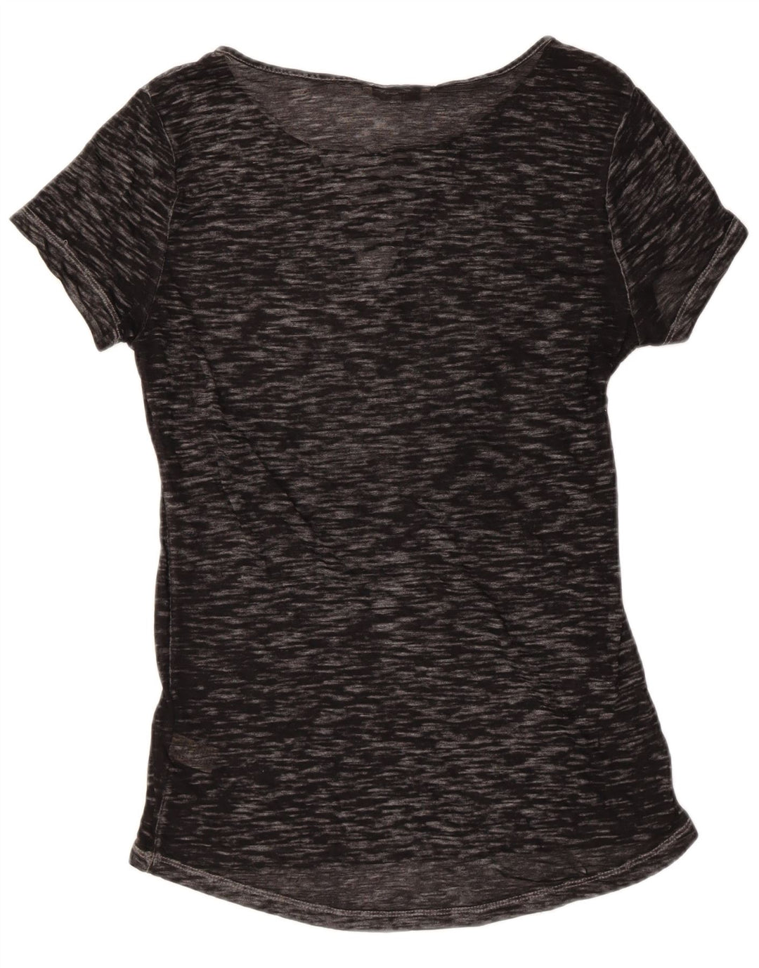 BKE T-shirt transparent pour femme UK 10 Petit coton moucheté noir