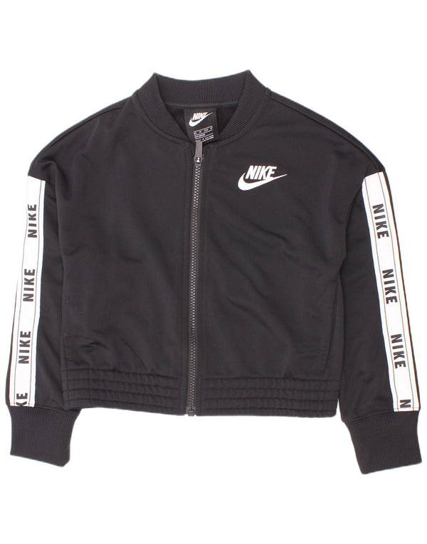 Nike Veste de survêtement graphique pour fille 6-7 ans XS Noir Colourblock