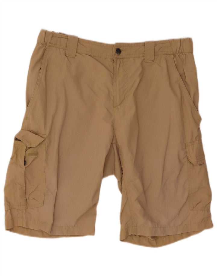 COLUMBIA Short Cargo Homme W32 Nylon Beige Moyen