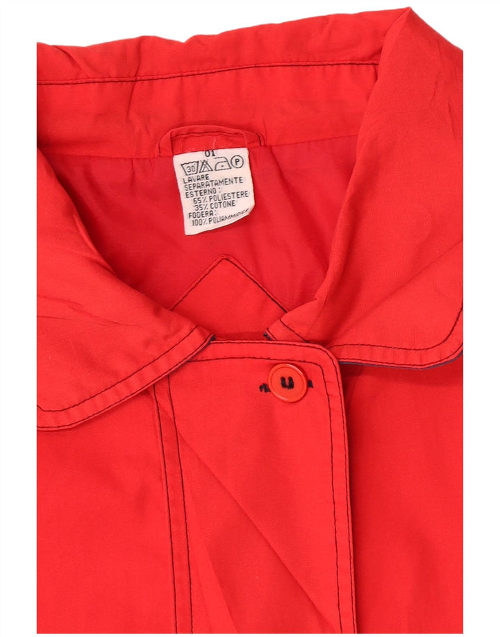 Veste utilitaire femme vintage UK 18 XL Polyester Rouge