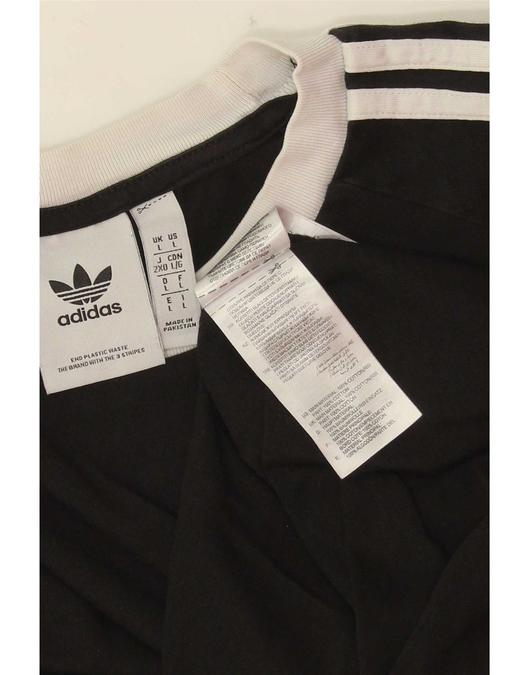 Adidas T-Shirt Homme Haut Grand Coton Noir