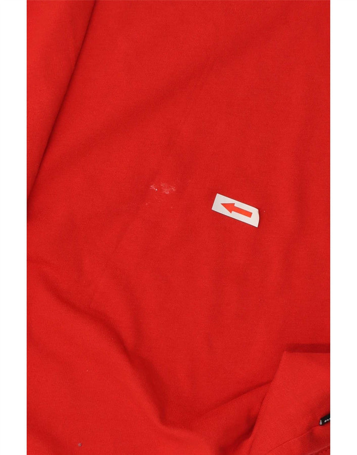 Puma Homme Graphic T-Shirt Top Large Rouge Coton