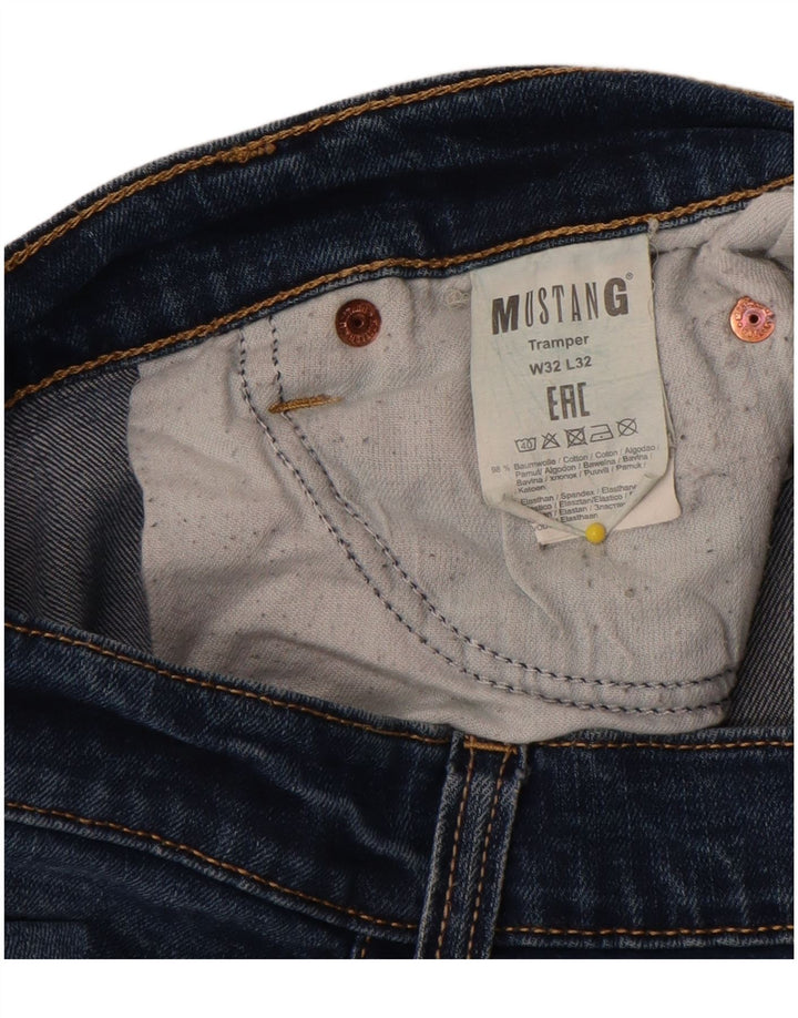 Mustang Femme Tramper Slim Jeans W32 L32 Bleu Coton