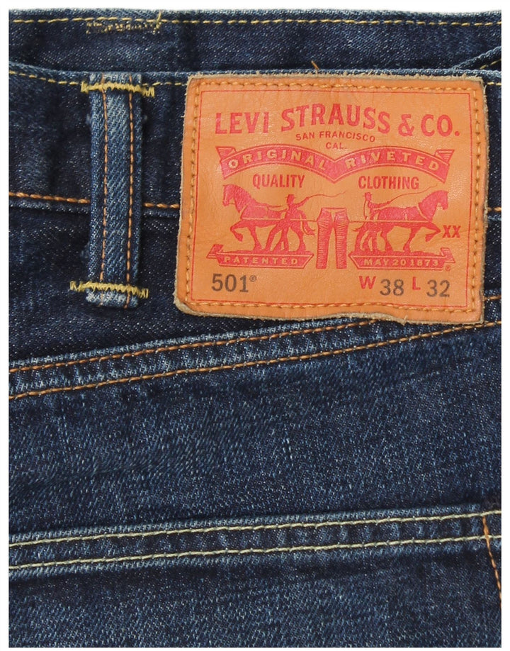 LEVI'S Jean Droit 501 Homme W38 L32 Bleu Coton