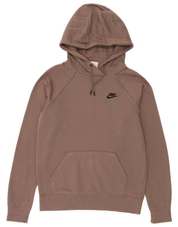 Nike Pull à capuche surdimensionné pour femme UK 6 XS Gris Coton