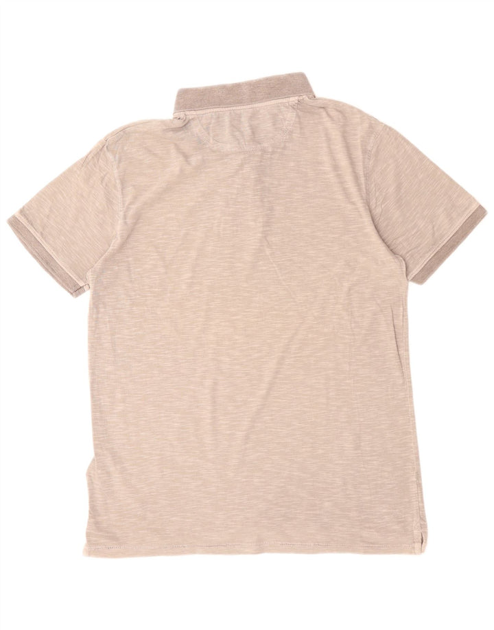 TIMBERLAND Polo Slim Fit Homme Gris Moyen Moucheté Coton