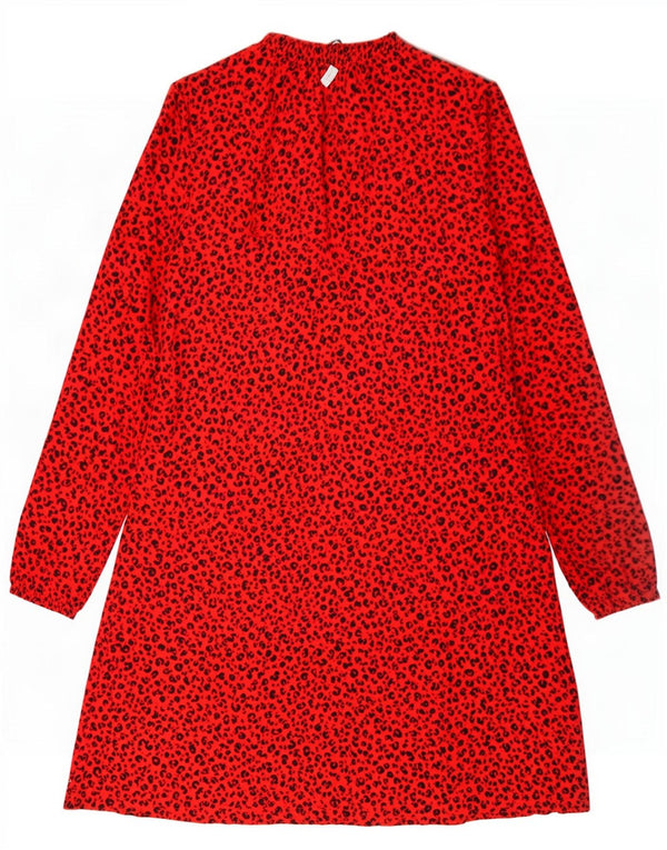Marks & Spencer Robe basique pour femme UK 42, imprimé animal rouge moyen
