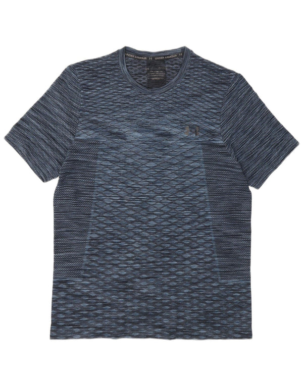 Under Armour T-Shirt Homme Haut Large Bleu Moucheté Polyester Sports