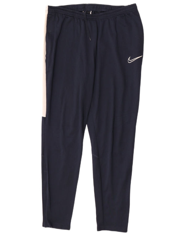 Adidas Pantalon de survêtement Dri Fit pour homme Large Bleu marine Colourblock