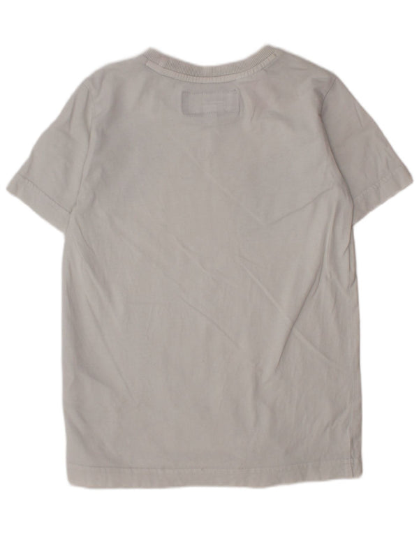 ADIDAS T-Shirt Graphique Garçon 7-8 ans Blanc Coton