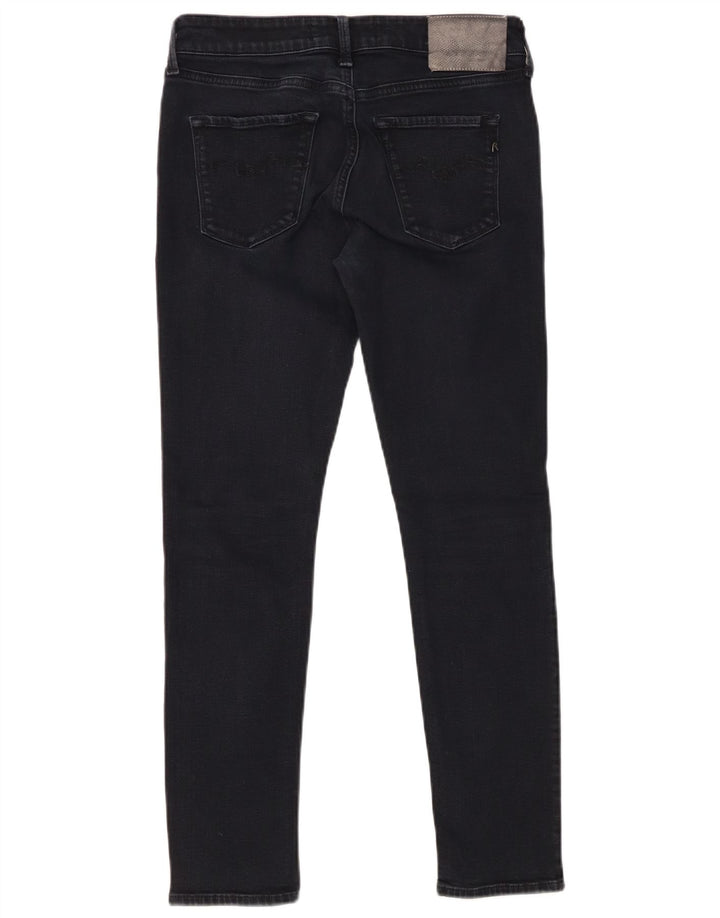 REPLAY Femme Nouveau Jean Skinny Luz W29 L28 Noir Coton
