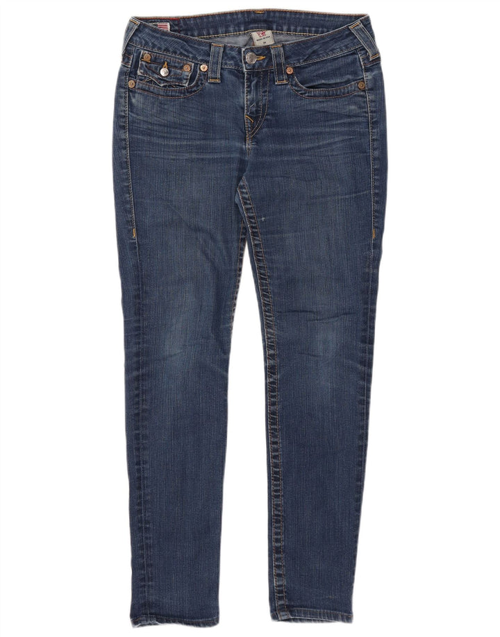 TRUE RELIGION Jean Slim Femme W30 L30 Bleu Coton