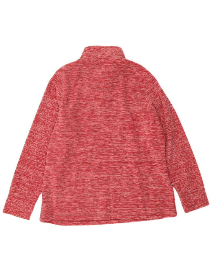 Weird Fish Sweat-shirt à col zippé pour femme UK 16 Grand rouge moucheté