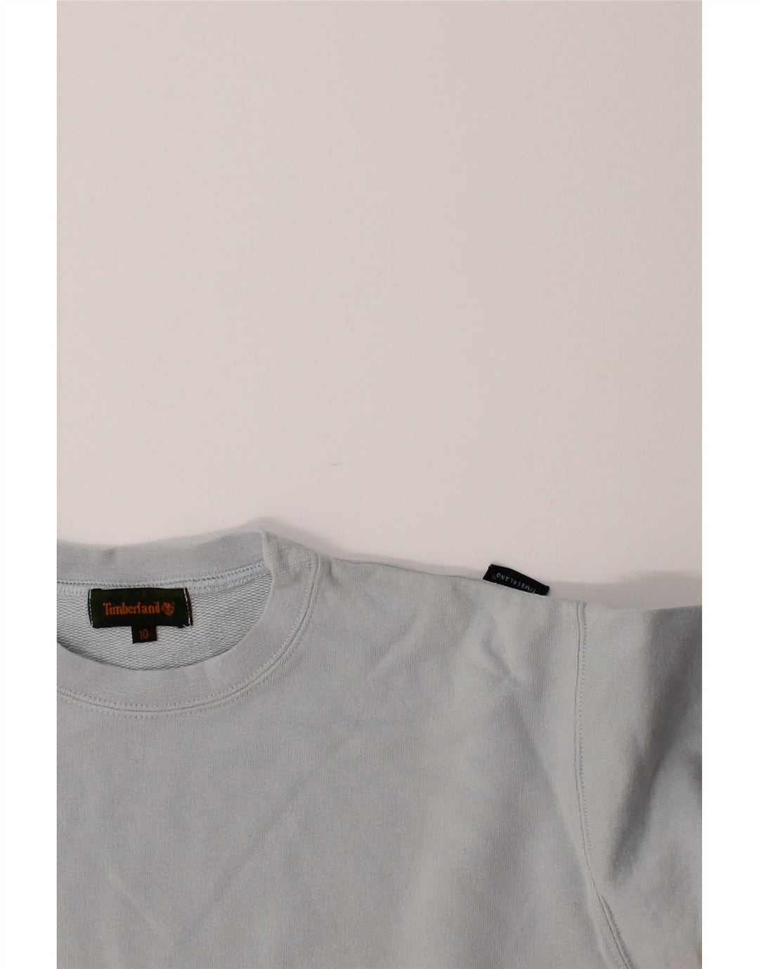 TIMBERLAND Boys Graphic Top Long Sleeve 9-10 Years Blue Cotton Vintage Timberland and Second-Hand Timberland from Messina Hembry 