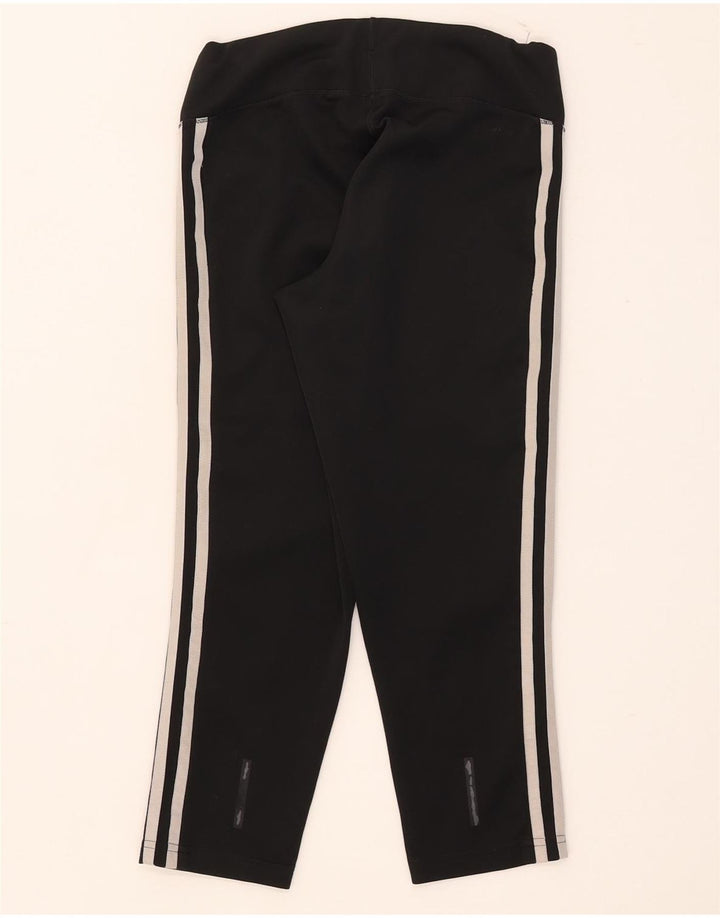 Adidas Femmes Aeroready Capri Leggings UK 8/10 Petit Noir Polyester
