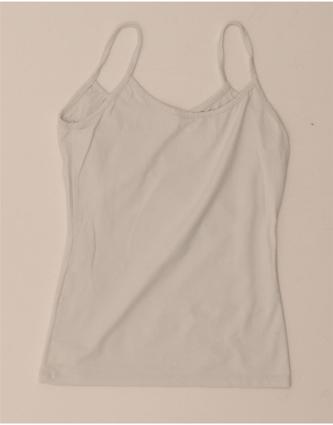 Zara Womens Crop Cami Top UK 8 Petit Blanc