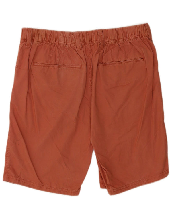 Marks & Spencer Short Chino Homme W34 Large Orange Coton