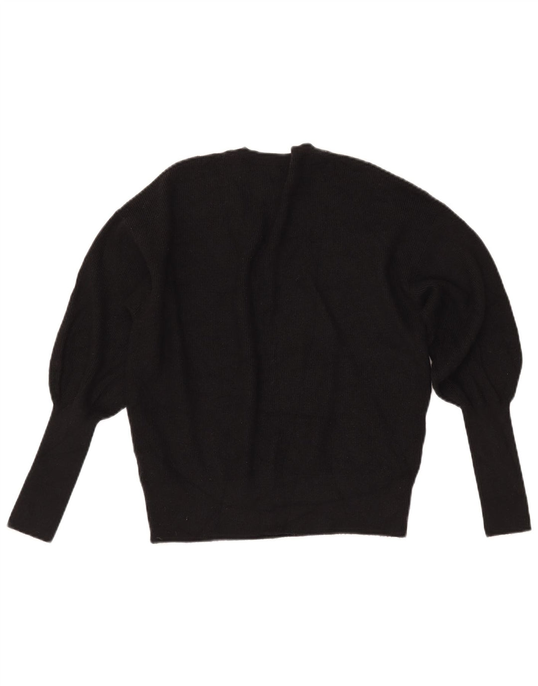 MARKS & SPENCER Pull court à col en V pour femme UK 10 Small Noir