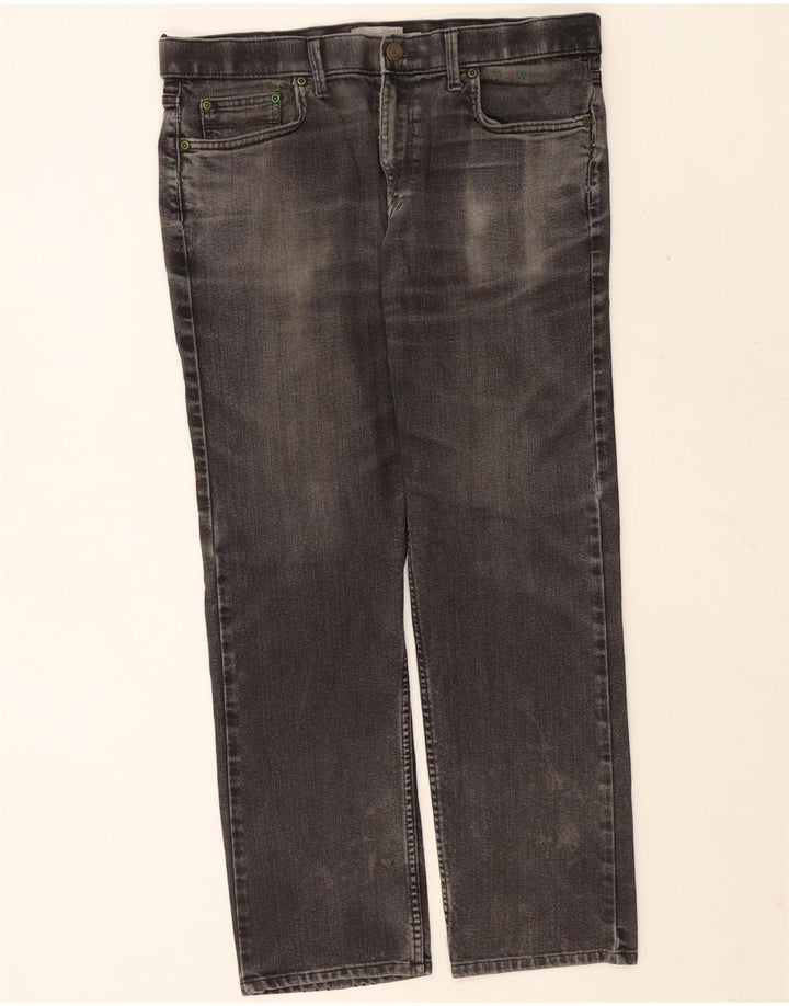 Marks & Spencer Jean droit coupe régulière pour homme W34 L29 gris coton