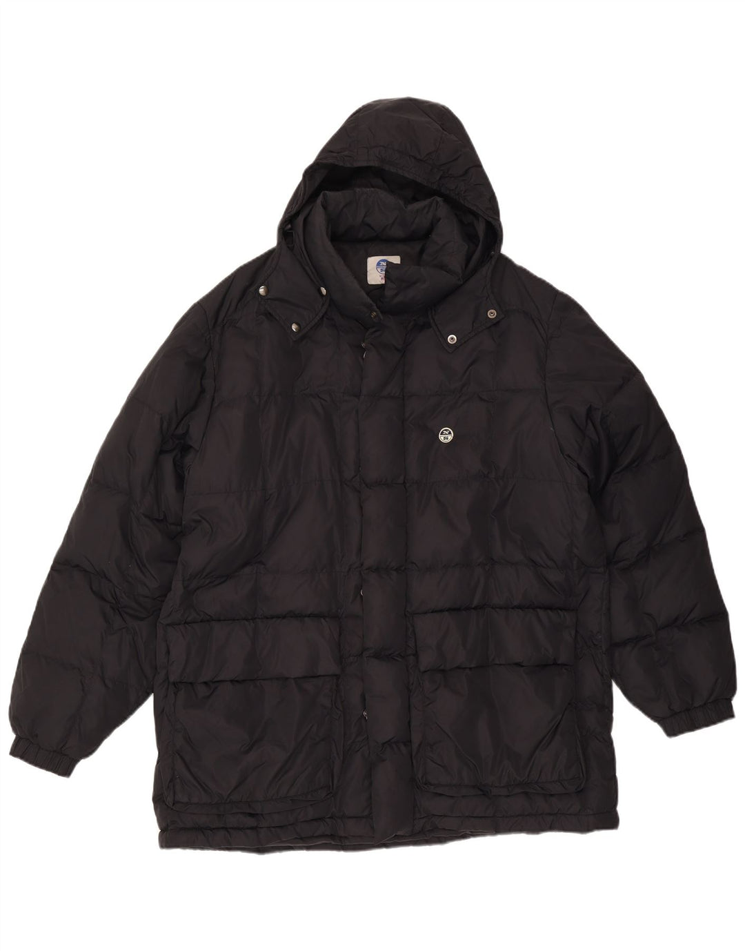 NORTH SAILS Manteau matelassé à capuche pour homme UK 42 XL Noir Polyamide