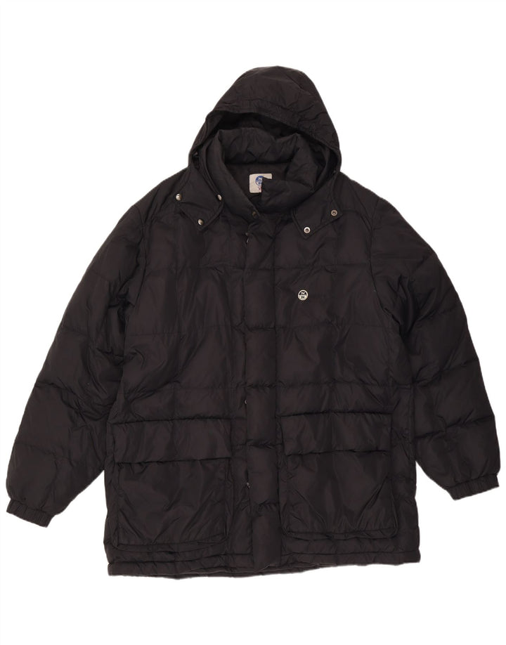 NORTH SAILS Manteau matelassé à capuche pour homme UK 42 XL Noir Polyamide