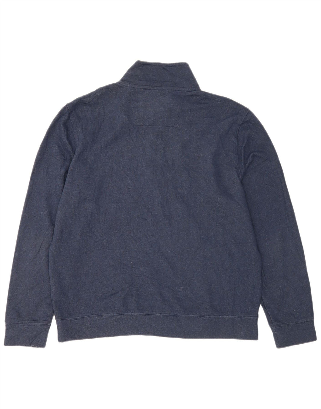 Nautica Sweat-shirt col zippé pour homme en coton bleu marine moyen