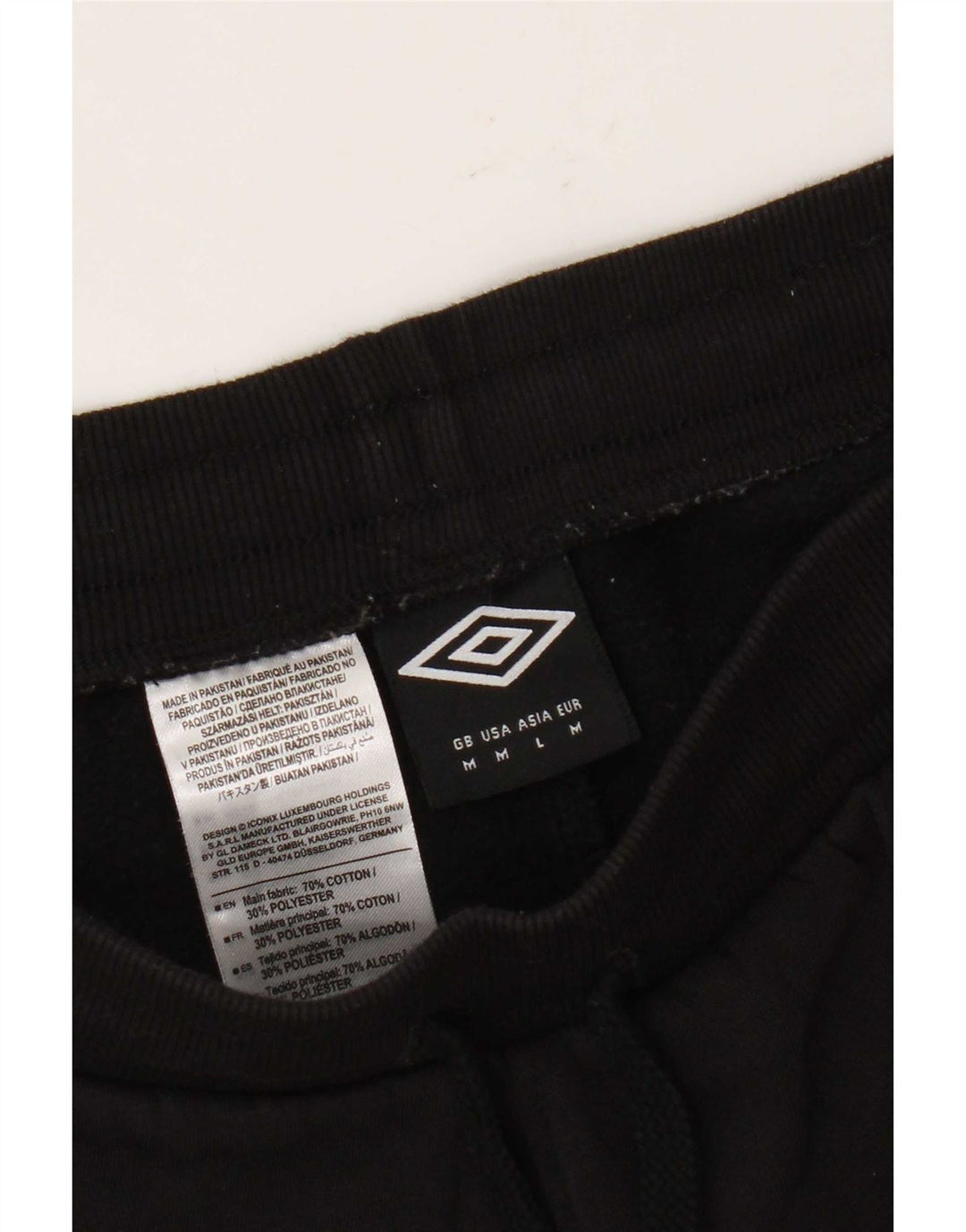 Umbro Short de sport pour femme UK 44 Coton noir moyen