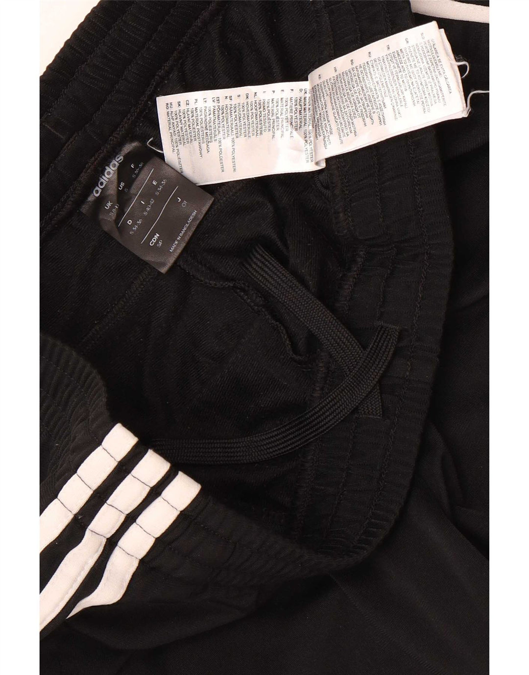 Adidas Pantalon de survêtement pour femme UK 8/10 Small Noir Polyester