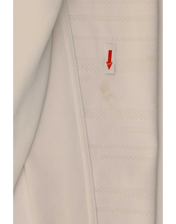 Veste de survêtement Nike Therma-Fit pour femme UK 12 Polyester blanc moyen
