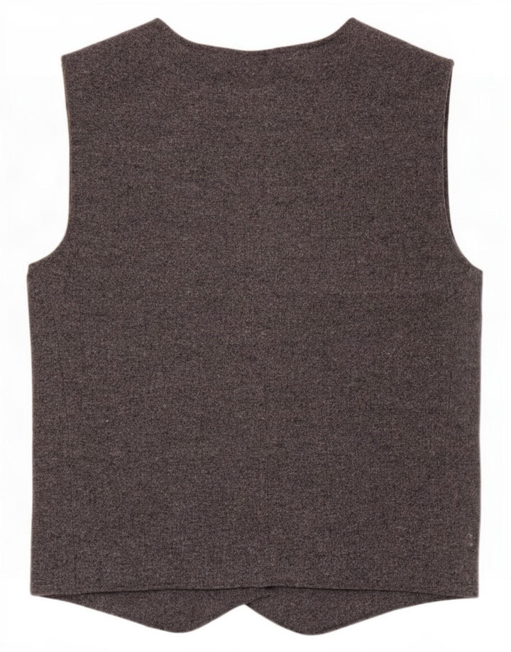 Zara Gilet en tricot pour femme UK 12 Polyester gris moyen