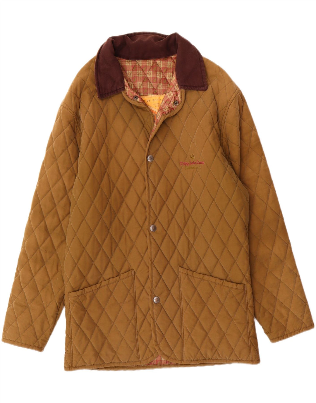 Mash Veste matelassée pour homme IT 52/54 Large Beige Colourblock Coton