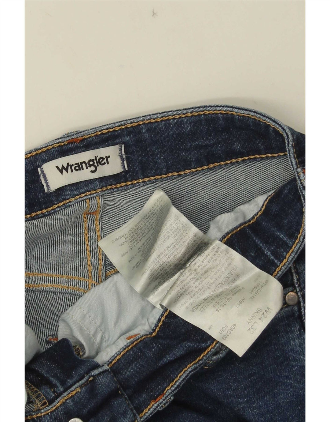 Wrangler Jean Skinny Femme W24 L32 Bleu