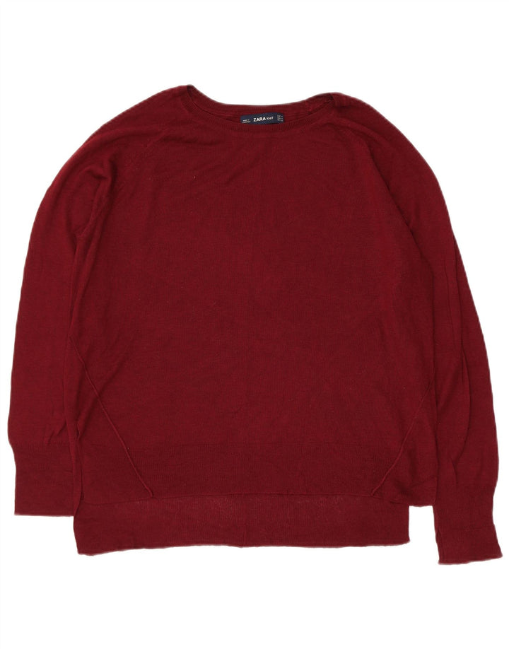 Zara Pull col bateau pour femme UK 14 Marron moyen