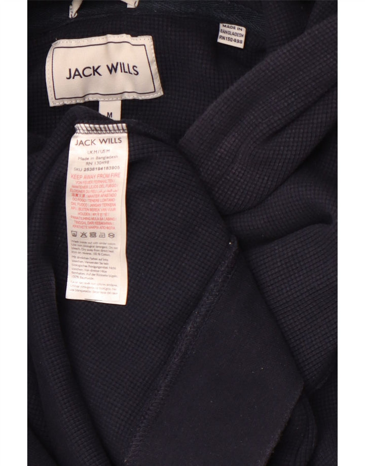 JACK WILLS Pull à capuche homme en coton bleu marine moyen