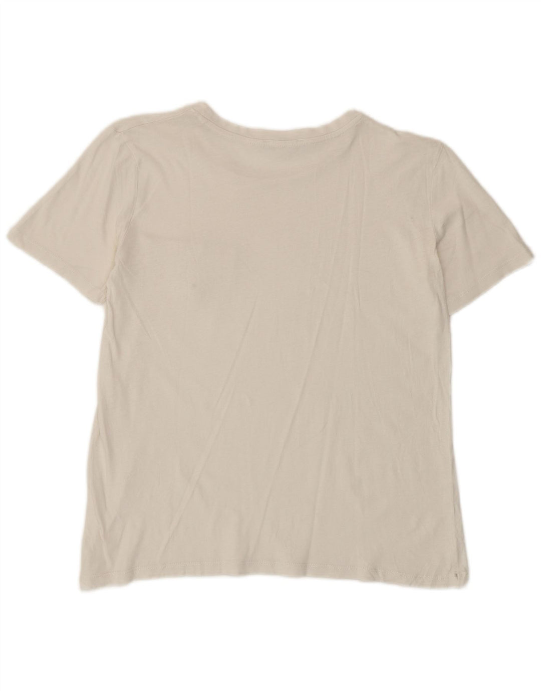 Zara T-Shirt Femme Top UK 10 Petit Blanc