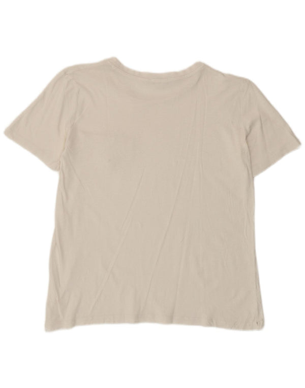 Zara T-Shirt Femme Top UK 10 Petit Blanc