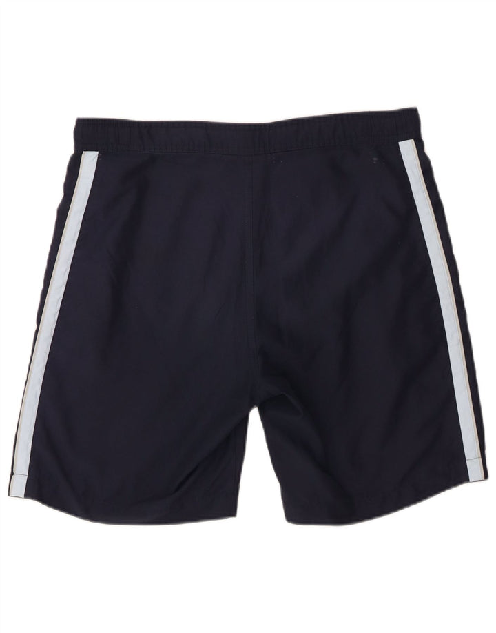 Champion Short de Sport Graphique Homme Bleu Marine Moyen Polyester Colorblock