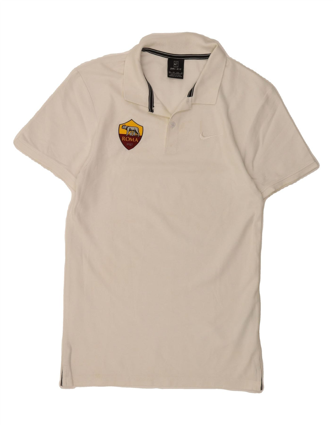 NIKE Mens Roma Polo Shirt XS White Cotton Vintage Nike and Second-Hand Nike from Messina Hembry 